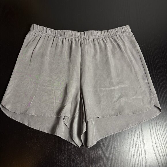 NWT HAVEN Well Within Womens L Gray Natural Luxe Relaxed Fit Pull-On Shorts - Picture 1 of 5